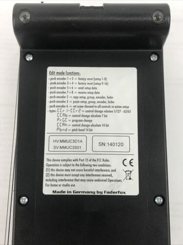 Faderfox UC3 Micromodual controller - Fresh Stock Dated February 2026