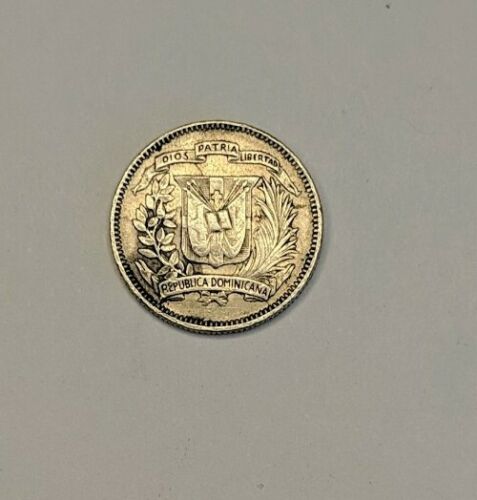 1944, 10 Centavos Dominican republic a Beautiful Silver High Value Coin - Fresh Stock Dated February 2026