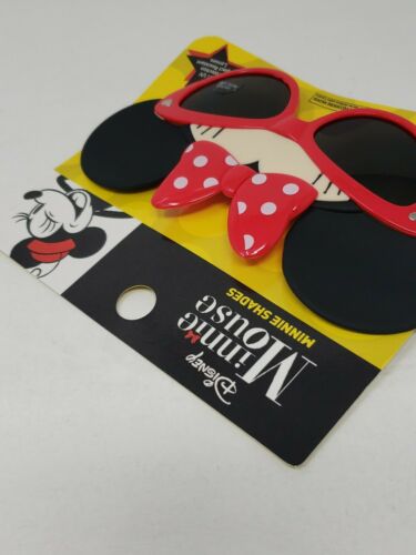 Disney Minnie Mouse Red Bow Sun-Staches Costume Party Sunglasses Shades 100% UV - Fresh Stock Dated February 2026