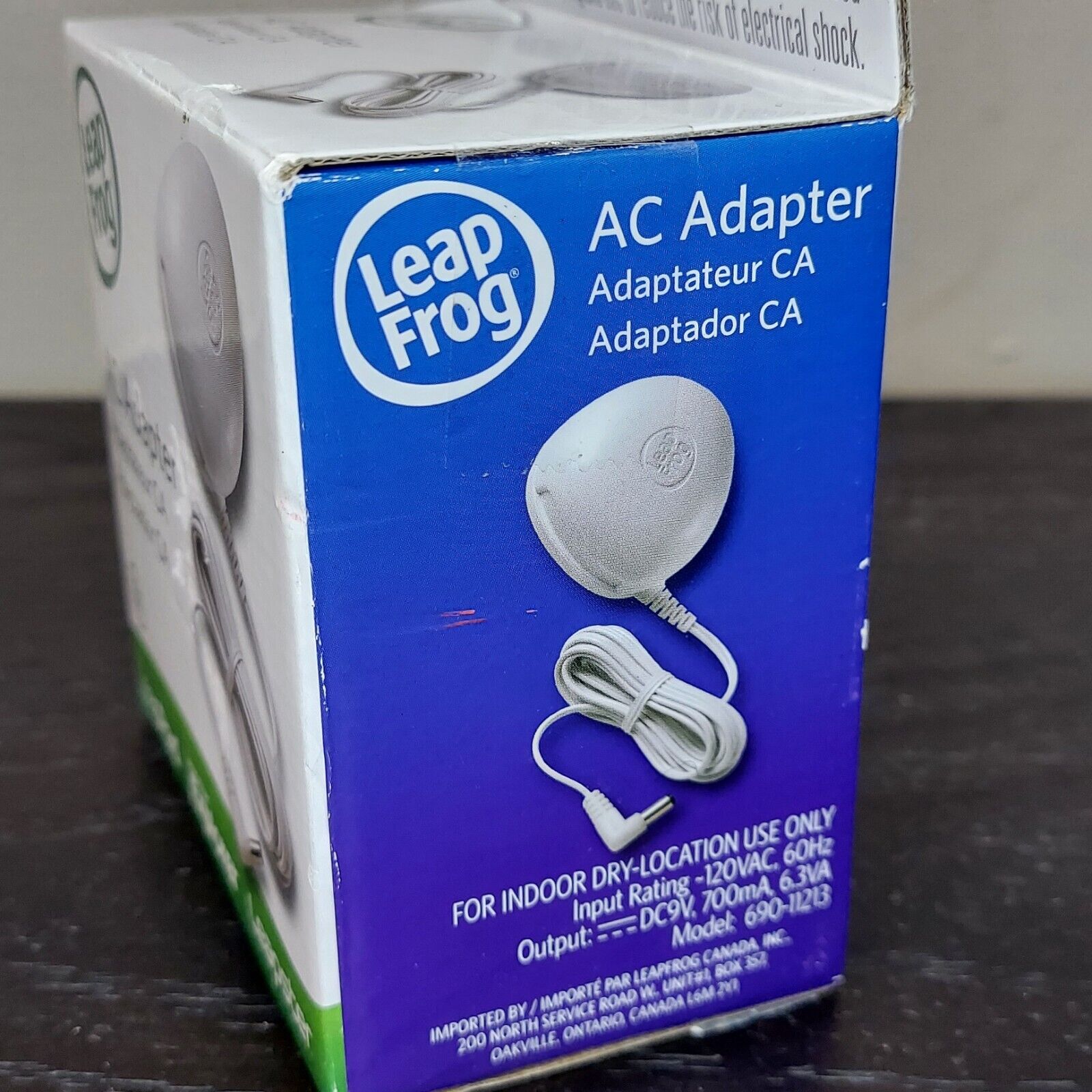 Leapfrog AC Adapter 9V Power Supply Charger. Model 690-11213. NEW Sealed - Fresh Stock Dated February 2026
