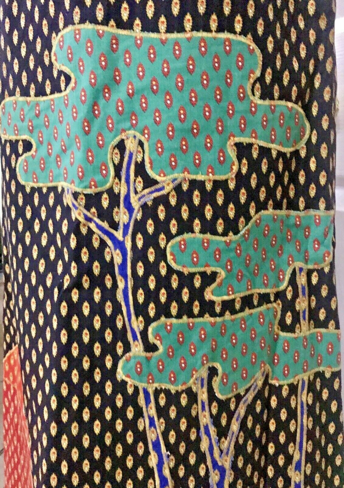 Vintage Anne Klein Appliqué A-Line Midi Skirt Boho Folk Cottagecore 26” Waist - Fresh Stock Dated December 2025