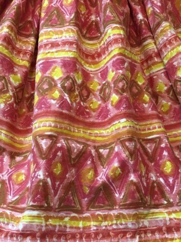 Rare Vintage 1950s Jantzen Company Cotton Circle Skirt Tapa Tiki Hawaiian Small - Fresh Stock Dated February 2026