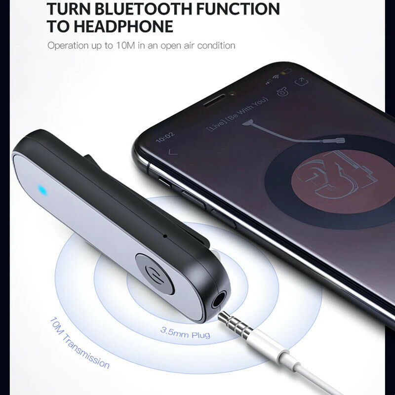 Bluetooth 5.0 Receiver 3.5mm AUX Adapter for Car Headphone Speaker - Fresh Stock Dated February 2026