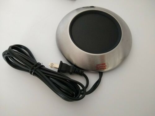 Brookstone Mug Beverage Warmer Coffee Tea Soup 21w Model K72AS Stainless C - Fresh Stock Dated December 2025