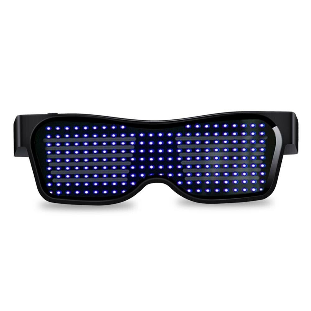 6 Colors Magic Led Eye Glasses Bluetooth App Control DIY Led Glasses - Fresh Stock Dated February 2026