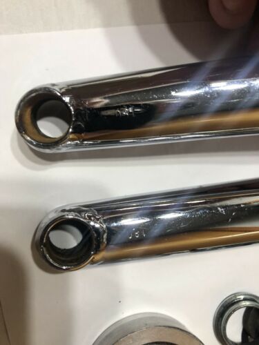 EARLY 90’s PROFILE 180mm CHROME CRANK SET OLD SCHOOL BMX CRANKS - Fresh Stock Dated December 2025
