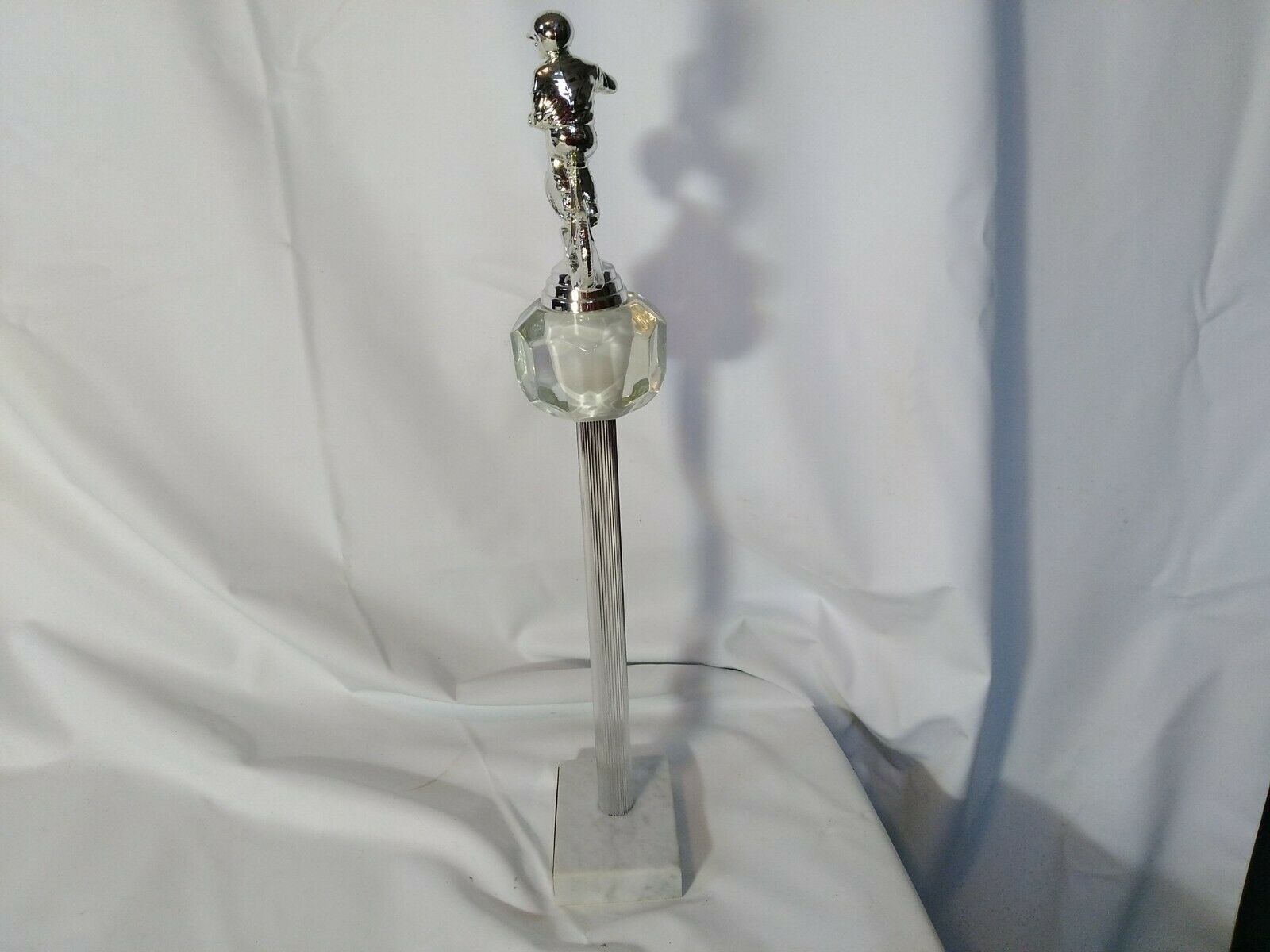 Vintage 1981 BMX Bicycle Bike Trophy Angola, IN 1st Place Novice - Fresh Stock Dated December 2025