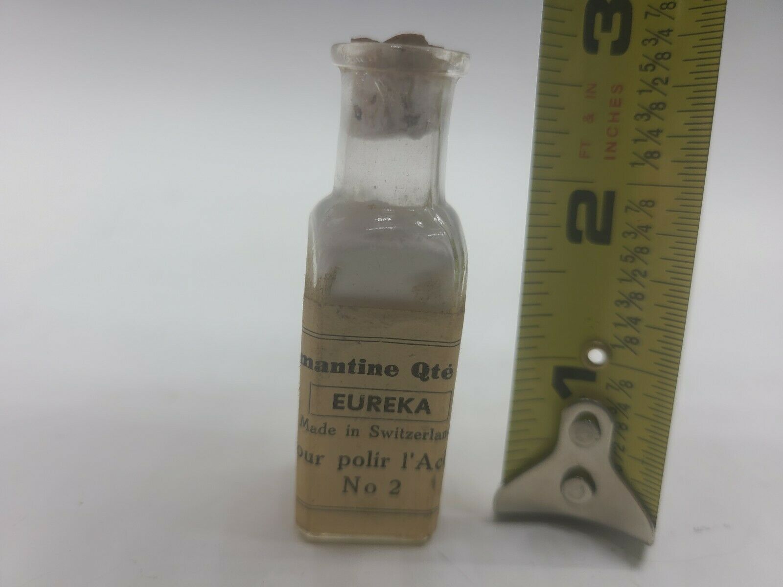 Vintage Bottle of Eureka Diamantine #2 Polish Powder Swiss Watch Repair Tool - Fresh Stock Dated February 2026