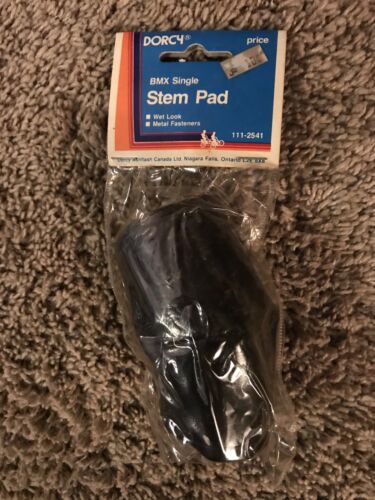 (7) NOS BLACK BMX Dorcy Stem Pad Single Elbow Old School Vintage - Fresh Stock Dated December 2025