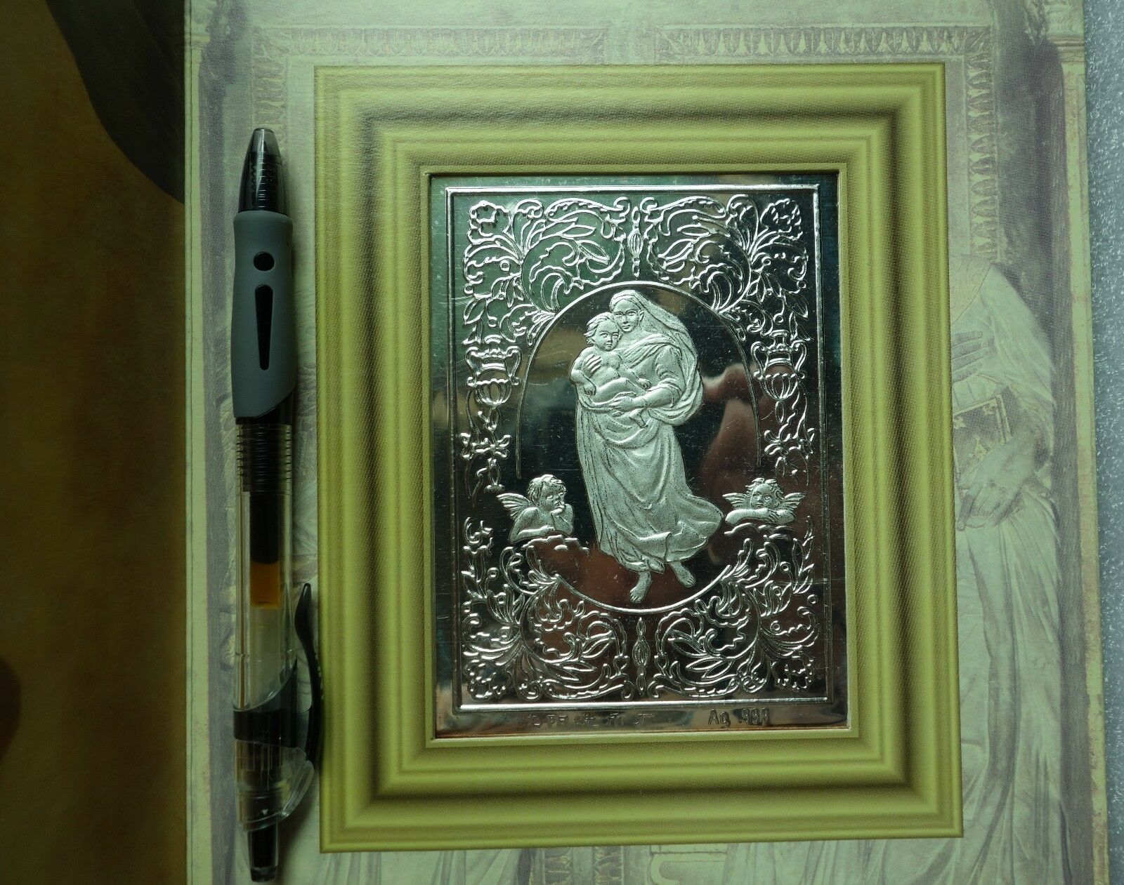 Shenyang Mint:1994 Christmas pure silver card 1 oz,mintage:3000 - Fresh Stock Dated February 2026