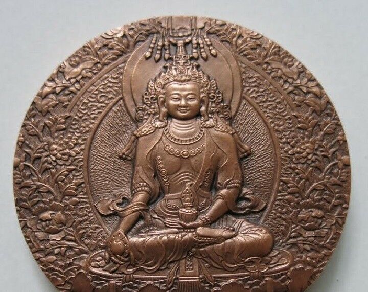 China 4 x Pieces of 80mm Copper Medals Set - Chinese Buddhist Mountains - Fresh Stock Dated February 2026