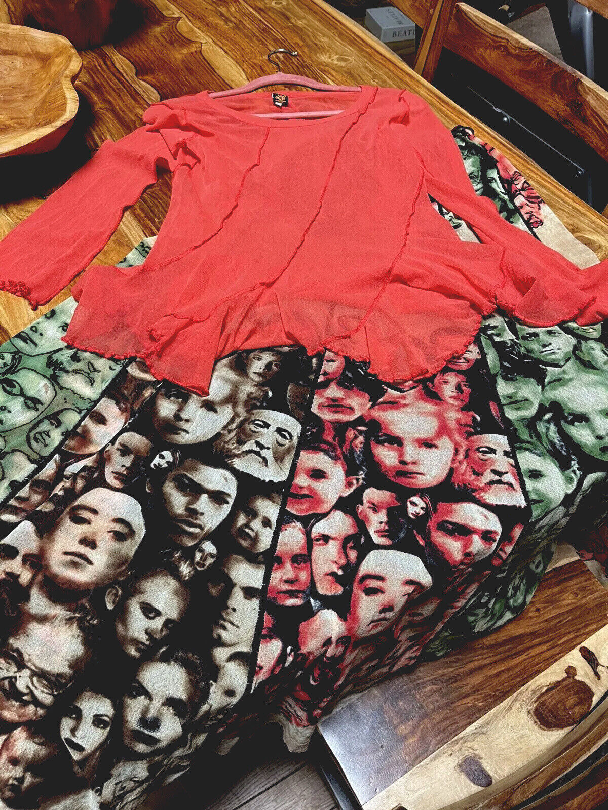 Jean Paul Gaultier Vintage Iconic Faces Maille Femme Skirt - Small - Fresh Stock Dated March 2026