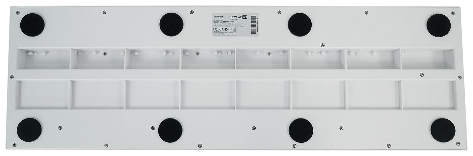 Arturia KeyLab Essential 49-Key USB MIDI Keyboard Controller in White+Headphones - Fresh Stock Dated February 2026