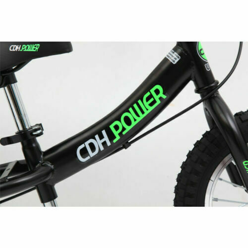 CDH 12x2.4 Inch Adjustable Balance Bike, Black for Ages 2 to 6 Years Old.11.88LB - Fresh Stock Dated February 2026