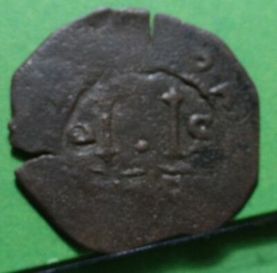 JUANA Y CARLOS , 4 Maravedis ND , SANTO DOMINGO, SPANISH  COLONIAL, Copper - Fresh Stock Dated December 2025