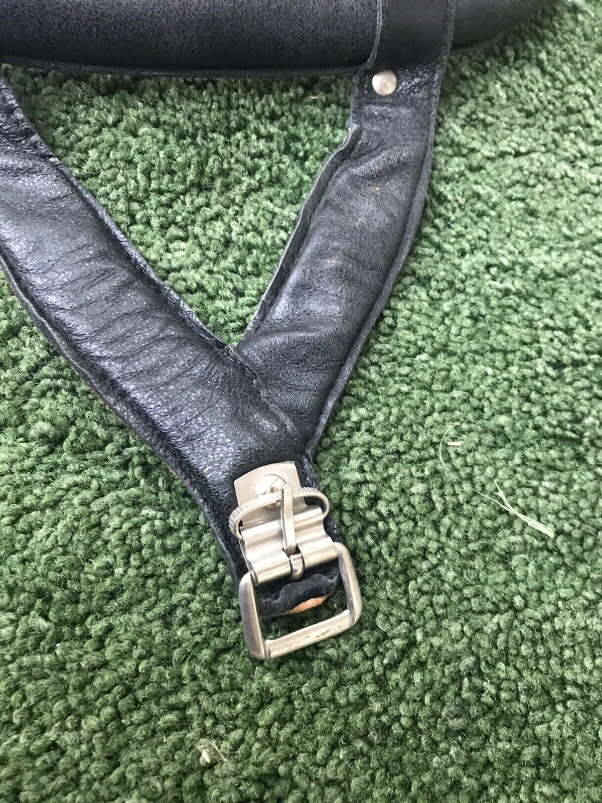 Vintage John F. Kucharik Vintage LEATHER BICYCLE HELMET -Cycling Bike Helmet - Fresh Stock Dated February 2026