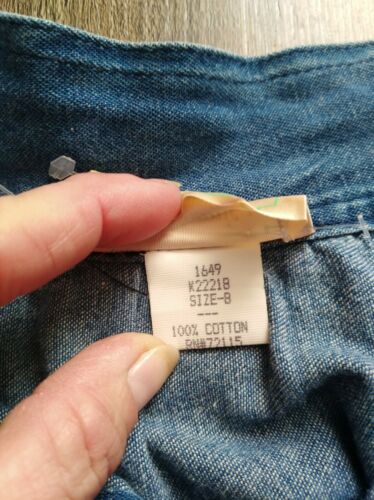 Vtg Bonnie Strauss Full Circle Denim Skirt w/ Snap Closures 100% Cotton EUC - Fresh Stock Dated February 2026