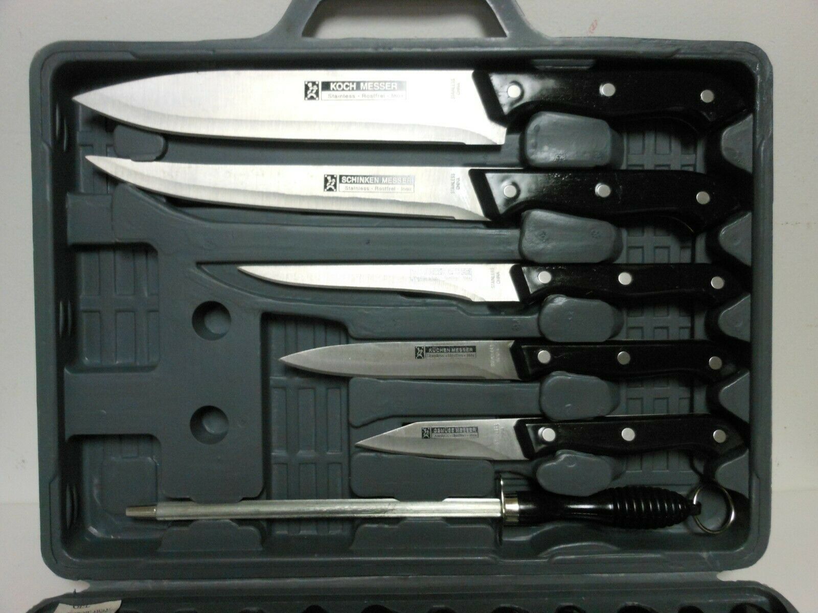 18 Piece Kuchem Messer Gourmet Traditions Stainless Steel Knife Set - Fresh Stock Dated December 2025