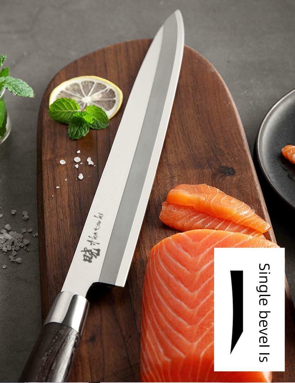 Japanese Sashimi Sushi Yanagiba Knife 9.5 inch Chef Wood Handle Fish Filleting - Fresh Stock Dated December 2025