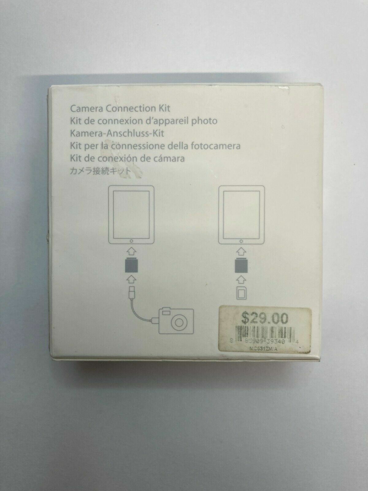 Genuine OEM Apple iPad Camera Connection Kit MC531ZM/A A1362, A1358 - Fresh Stock Dated February 2026