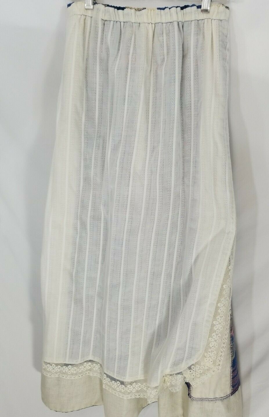 VTG  Chessa Davis Multicolor Boho Woven Velvet Lace Skirt  S/M - Fresh Stock Dated February 2026