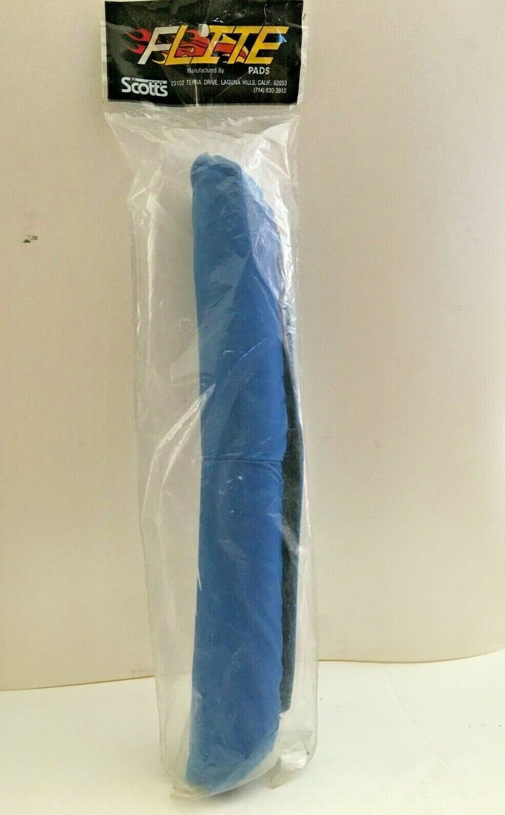 NIB BMX Flite V-bar handlebar pad Blue - Fresh Stock Dated December 2025