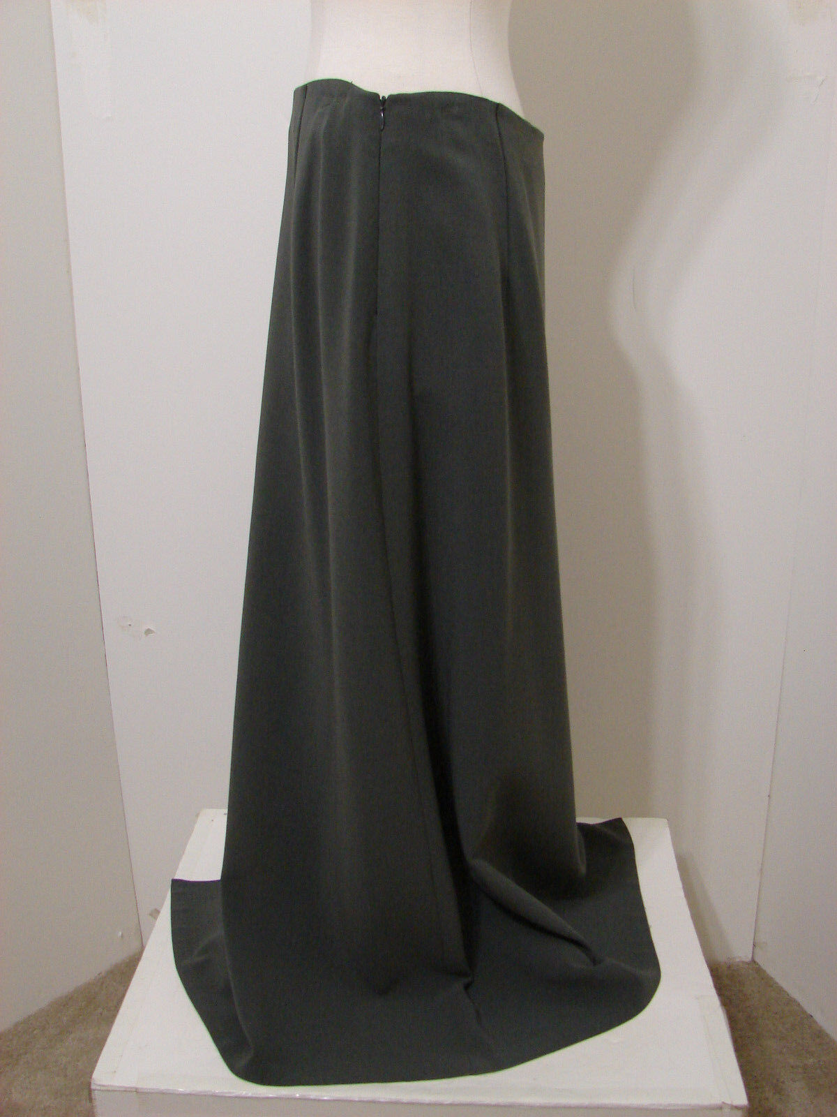 GIORGIO ARMANI Skirt Black Label Avocado Rayon Blend Long 46 Matched - Fresh Stock Dated March 2026