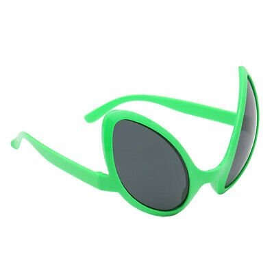 Novelty Alien Glasses Sunglasses Fancy Dress Costume Green Frame Gray Lens - Fresh Stock Dated February 2026