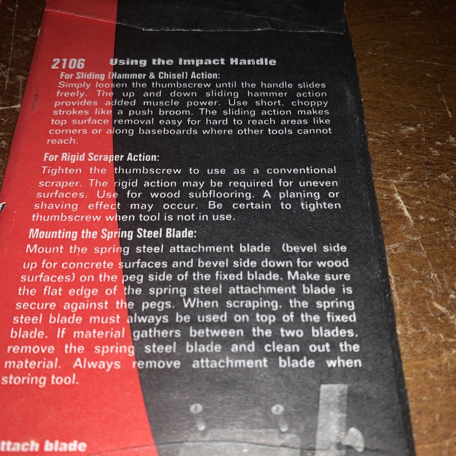 Red Devil Slam Scraper Impact Tool Blade # 2106. 3 Blades. New Unused. Free Ship - Fresh Stock Dated February 2026