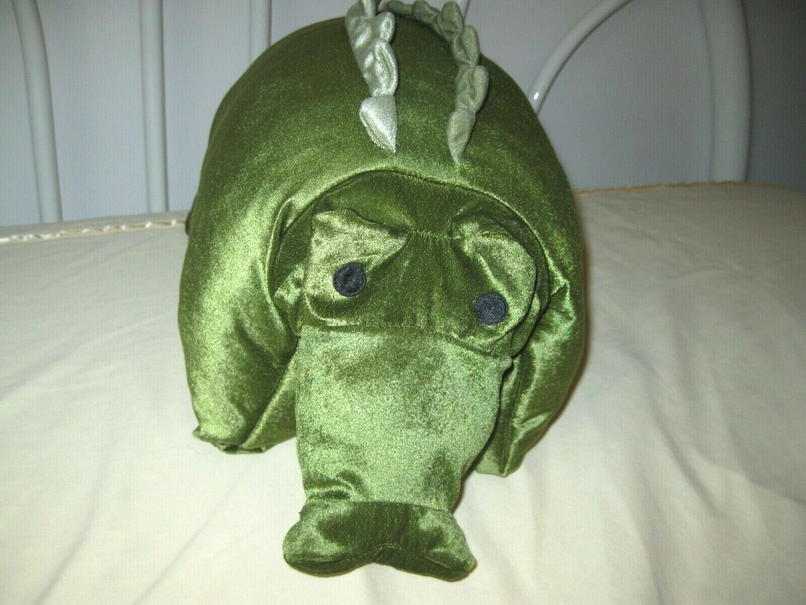 Kids Soft Novelty Pillow /Cushion. (Green Dragon) 22