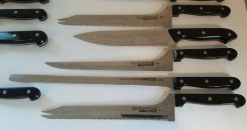 Lot of 17 Ronco Showtime Six Star Stainless Steel Gourmet Knife Set - Fresh Stock Dated December 2025