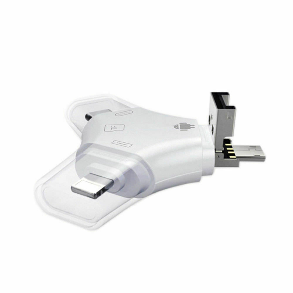 TF Card Reader USB 2.0 For iPhone 11 12 13 Micro USB Type C Android OTG Phones - Fresh Stock Dated February 2026
