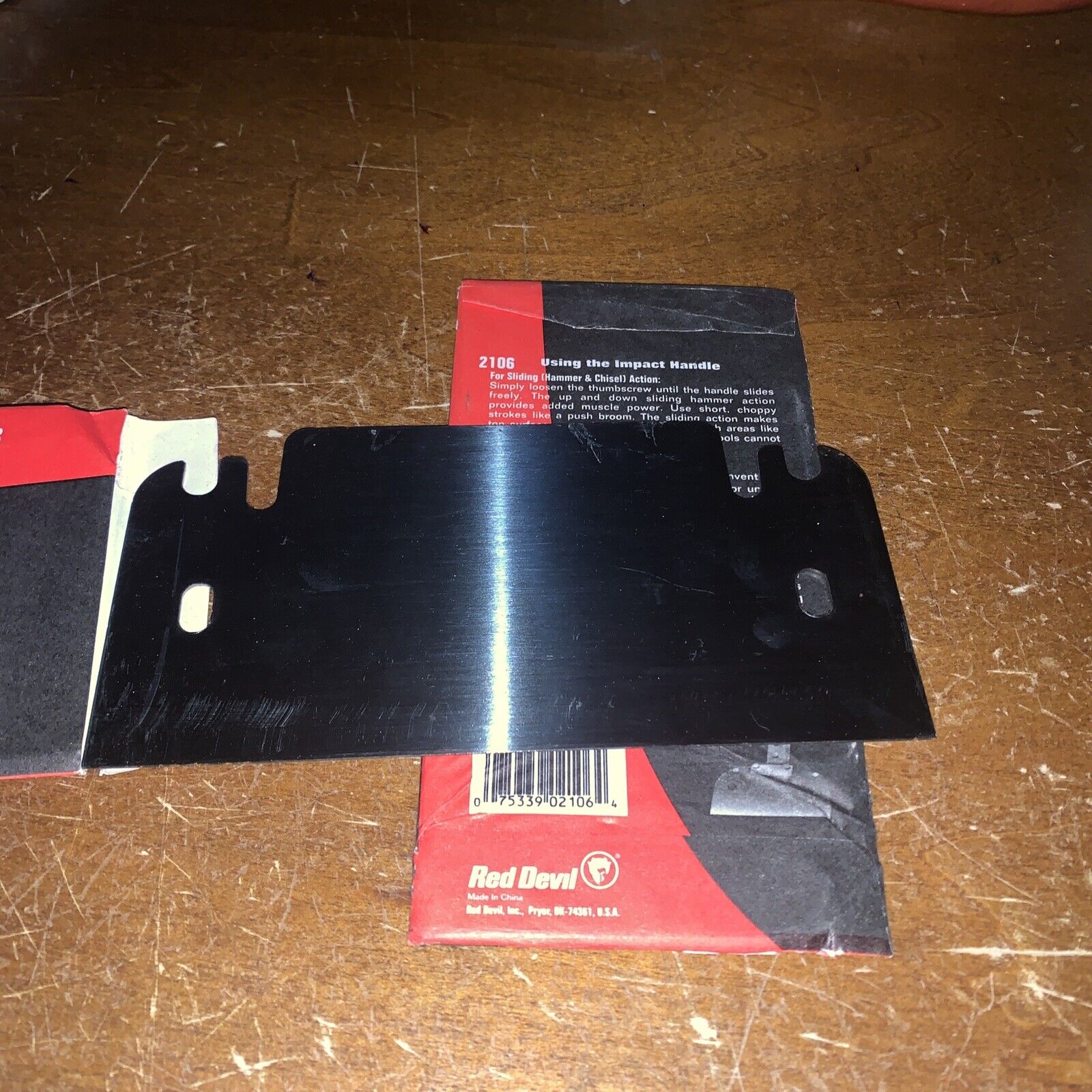Red Devil Slam Scraper Impact Tool Blade # 2106. 3 Blades. New Unused. Free Ship - Fresh Stock Dated February 2026
