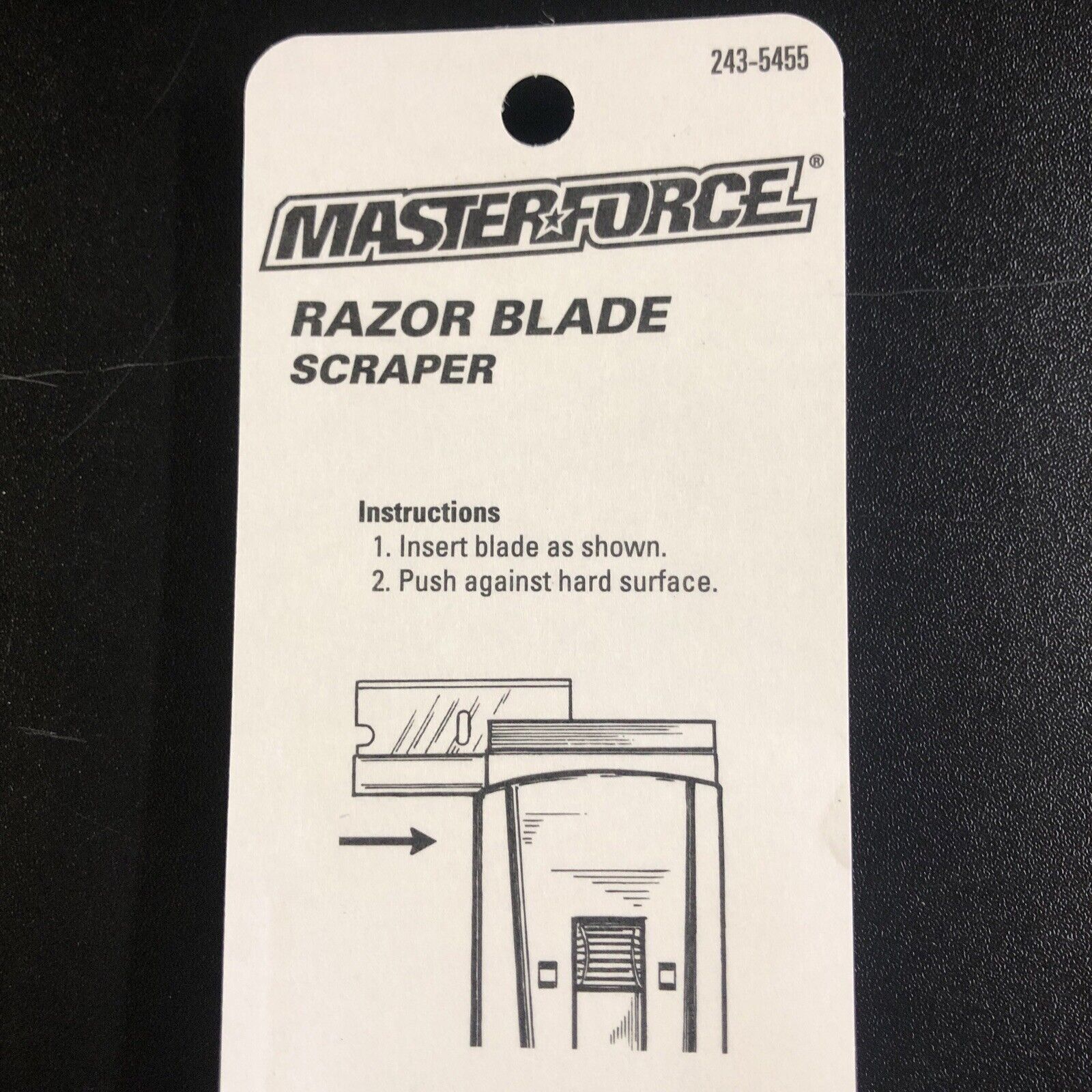 2 New - Heavy Duty Master Force Full Size Metal Razor Blade Scraper w/ 5 Blades - Fresh Stock Dated February 2026