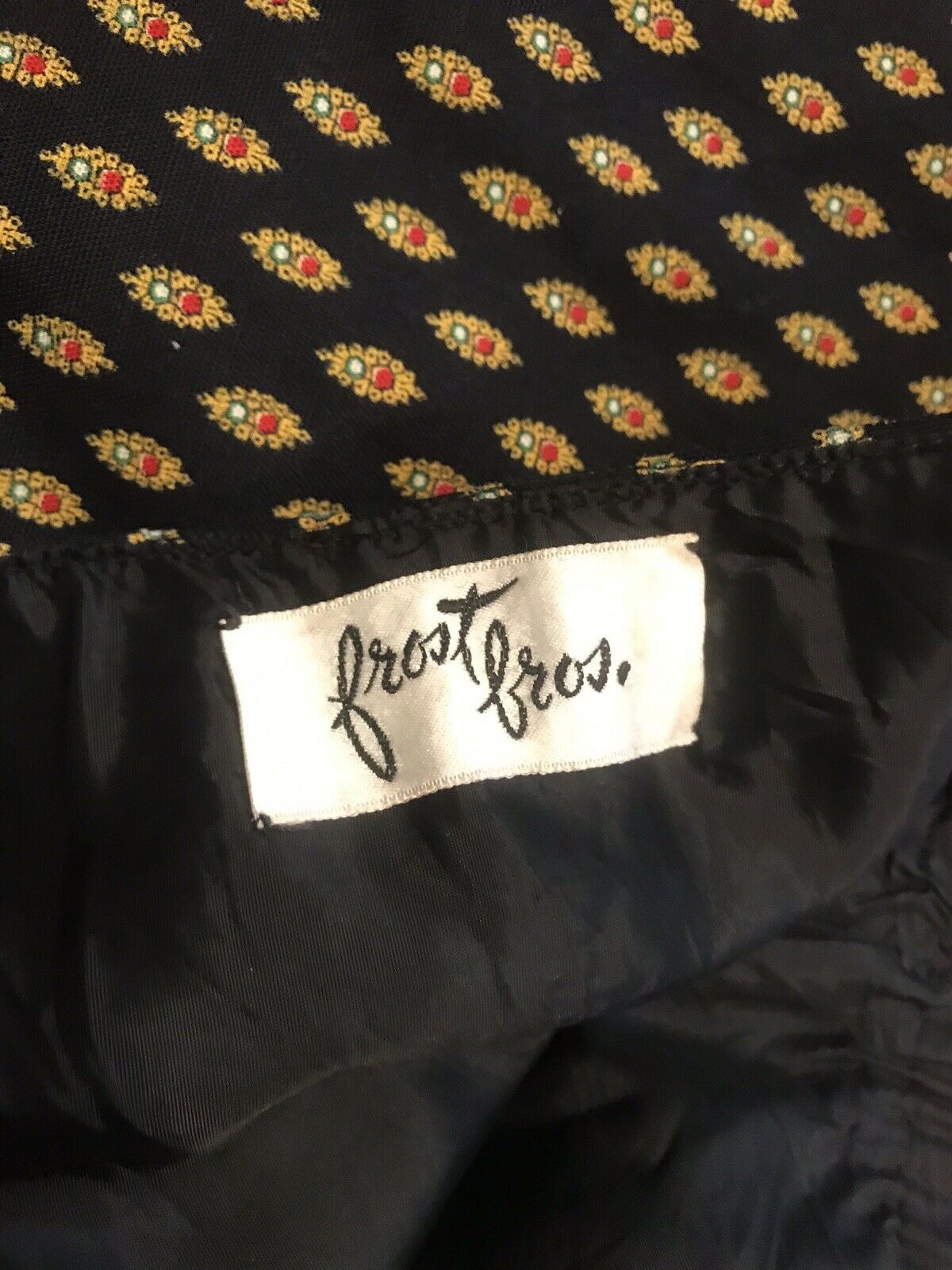 Vintage Anne Klein Appliqué A-Line Midi Skirt Boho Folk Cottagecore 26” Waist - Fresh Stock Dated December 2025