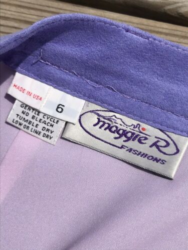 Vintage 80s Maggie R Lavender Ultra Suede Skirt Size 6* - Fresh Stock Dated March 2026