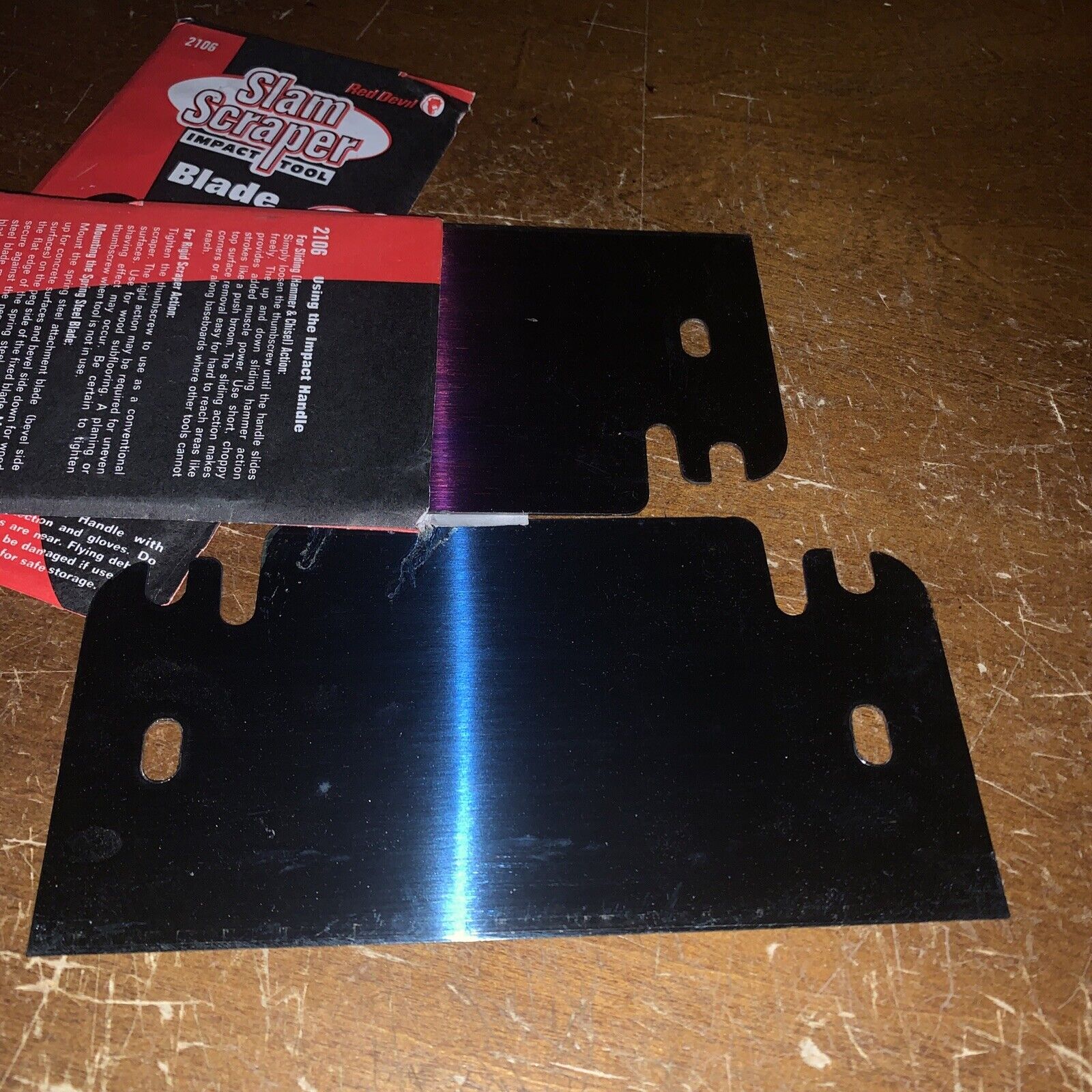 Red Devil Slam Scraper Impact Tool Blade # 2106. 3 Blades. New Unused. Free Ship - Fresh Stock Dated February 2026