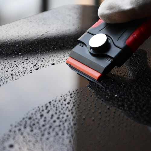 1 Scraper + 100 Pcs Plastic Double Edged Razor Blade Sticker Adhesive Glue Clean - Fresh Stock Dated February 2026