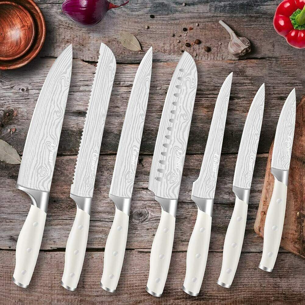 Knife Set, 23-Piece Kitchen Knife Set with Block Wooden German Stainless Steel - Fresh Stock Dated February 2026