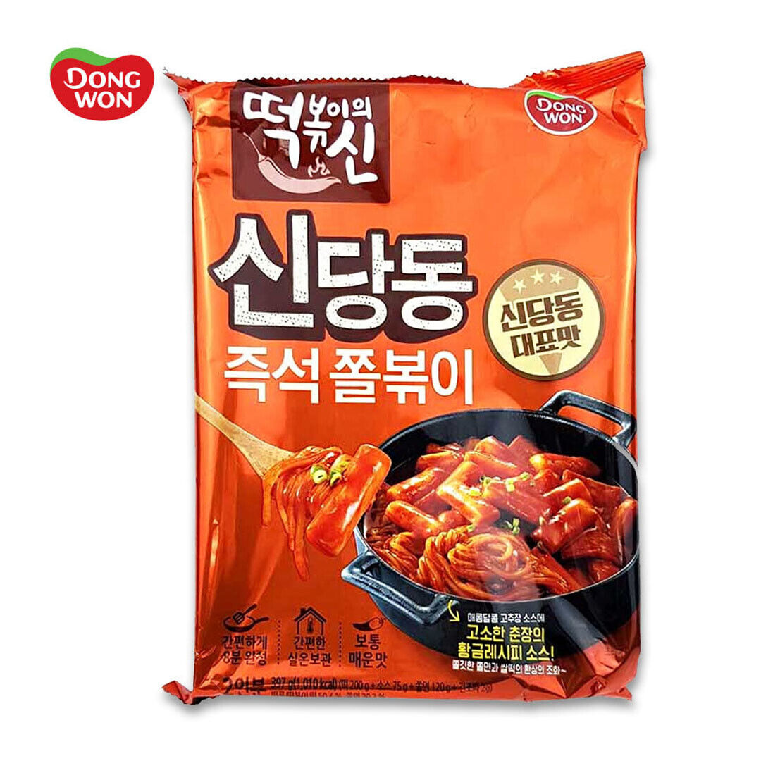 Dongwon Shindangdong Jjolbbokki God Of Tteokbokki 397g 8ea New Korea Food Dishes - Fresh Stock Dated February 2026