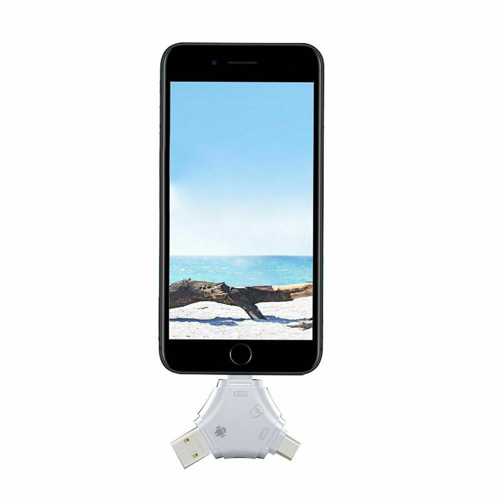 TF Card Reader USB 2.0 For iPhone 11 12 13 Micro USB Type C Android OTG Phones - Fresh Stock Dated February 2026