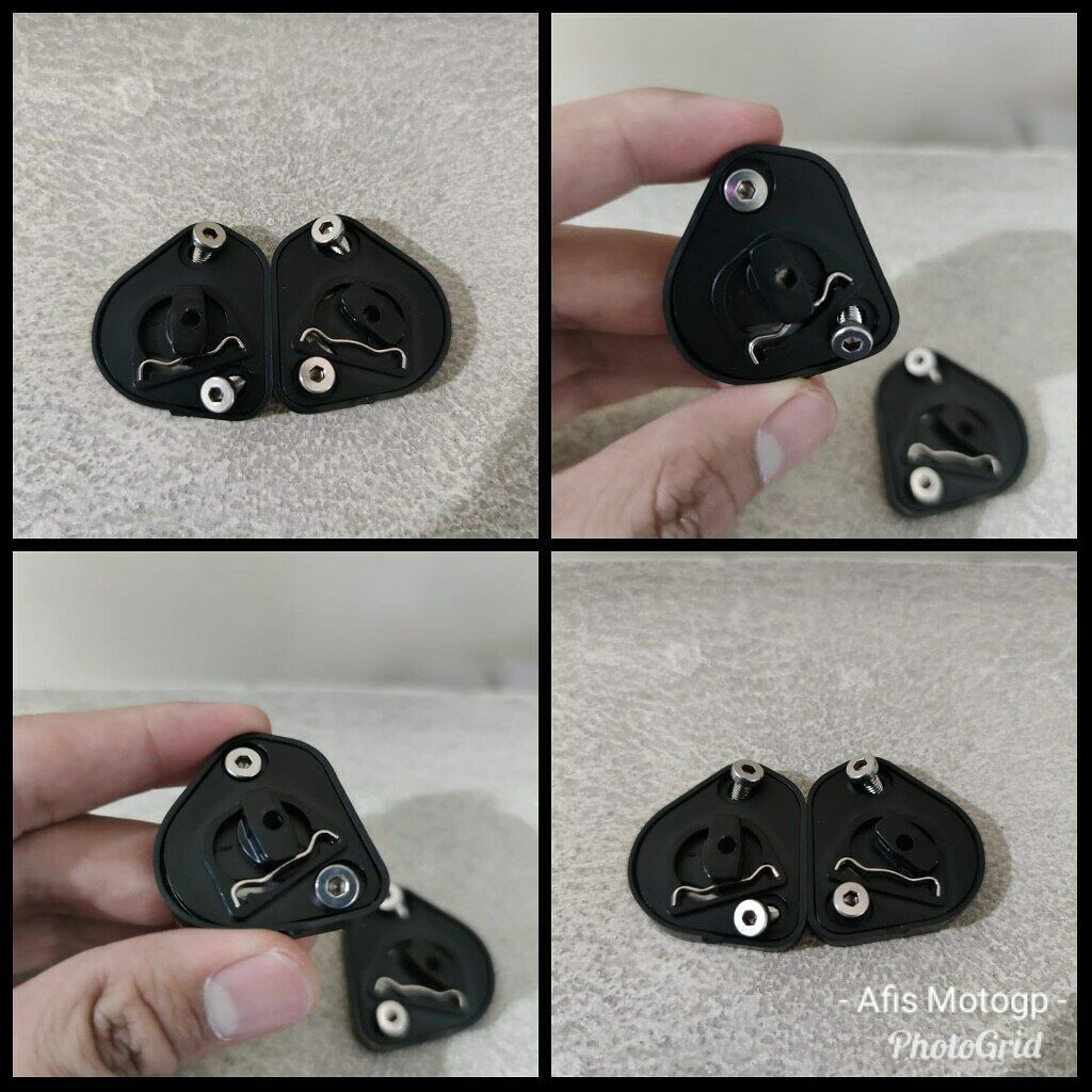 AGV Pista GP R Full Face Helmet A Pair of Pivot Kit Base Plate with Screws Acces - Fresh Stock Dated December 2025