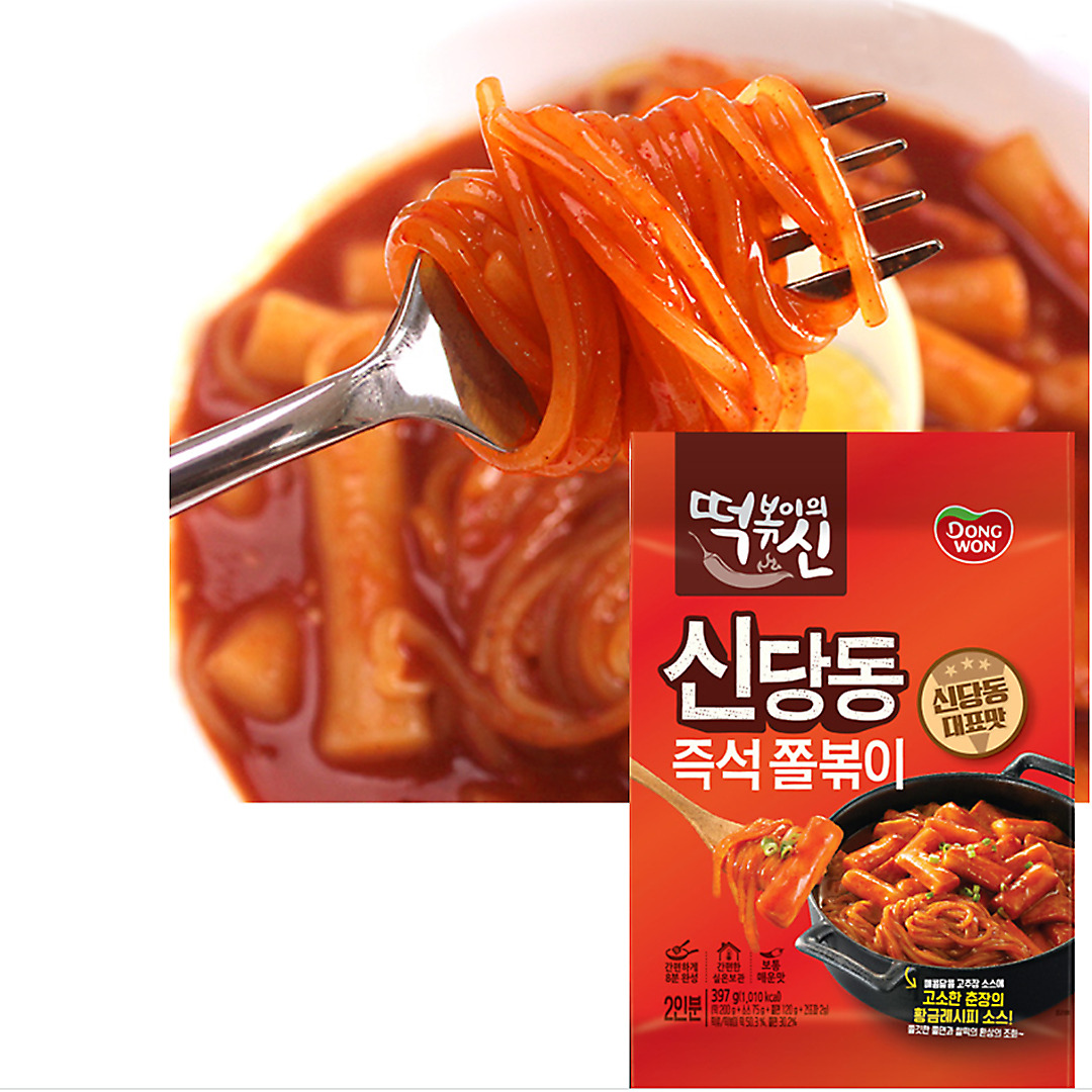 Dongwon Shindangdong Jjolbbokki God Of Tteokbokki 397g 8ea New Korea Food Dishes - Fresh Stock Dated February 2026