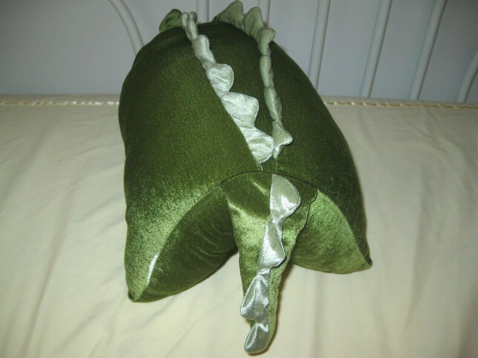 Kids Soft Novelty Pillow /Cushion. (Green Dragon) 22