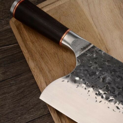 Serbian Handmade Forged Butcher Chef Knife Chopping Cleaver Kitchen Knife - Fresh Stock Dated December 2025