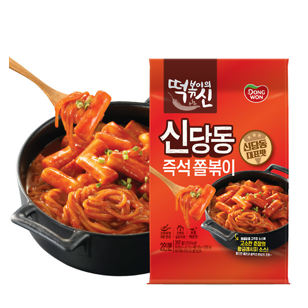 Dongwon Shindangdong Jjolbbokki God Of Tteokbokki 397g 8ea New Korea Food Dishes - Fresh Stock Dated February 2026