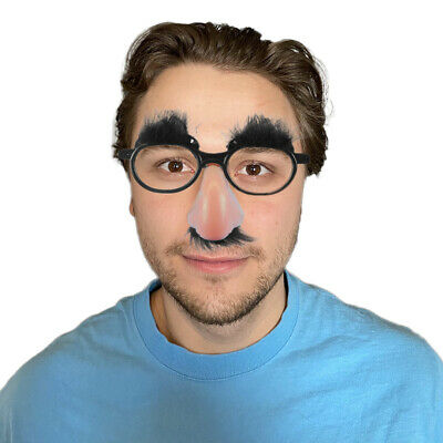 Classic Novelty Disguise Glasses With Nose Eyebrows And Moustache - Fresh Stock Dated December 2025