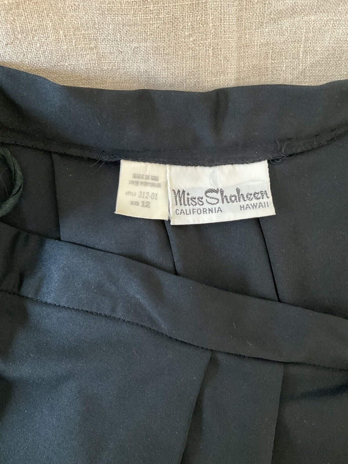 VINTAGE Hawaian Maxi skirt by Alfred Shaheen black skirt w/ Roses Miss Shaheen - Fresh Stock Dated March 2026