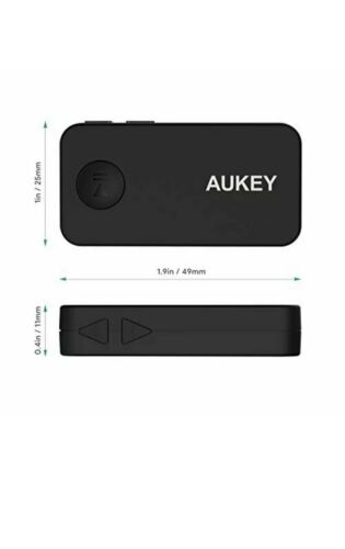 AUKEY Bluetooth 5 Receiver, Portable Wireless Audio Receiver BR-C2 - Fresh Stock Dated February 2026
