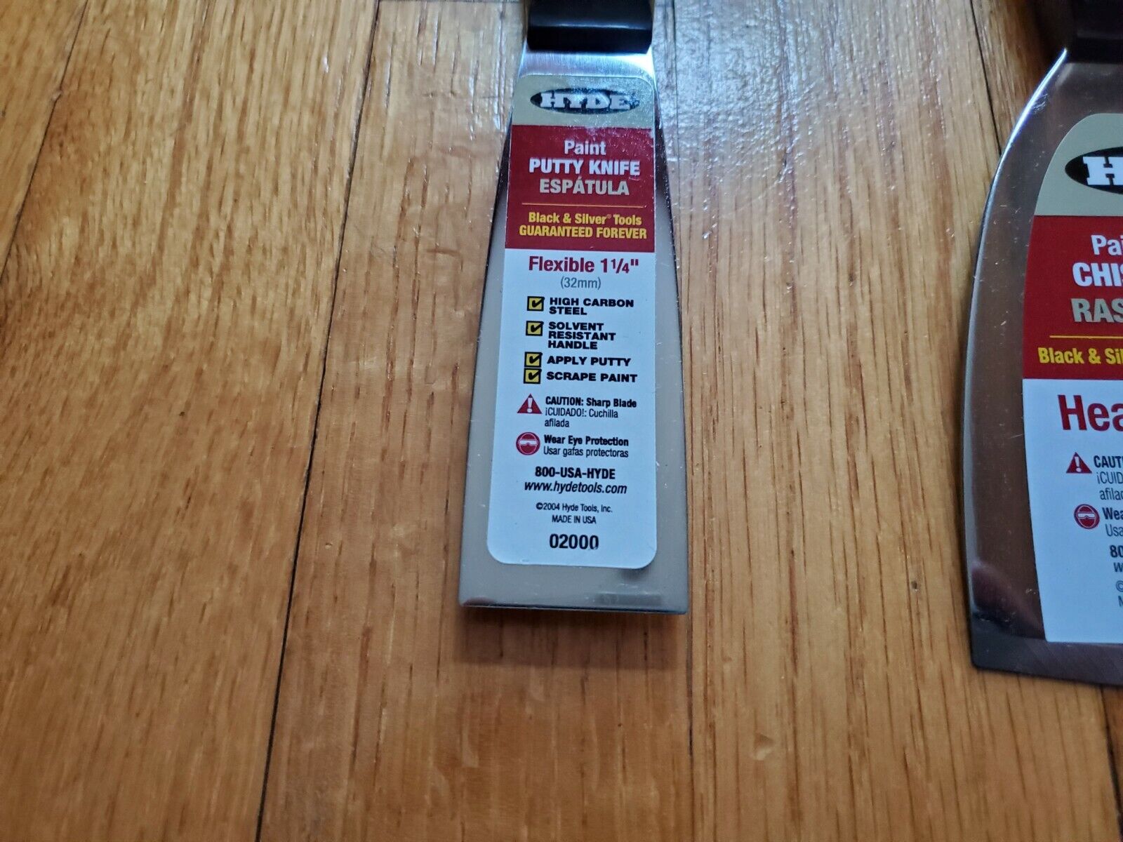 HYDE Drywall Chisel Scraper Flexible Taping Knifes SET of 3 EA Brand New - Fresh Stock Dated February 2026